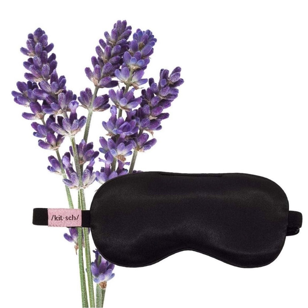 Kitsch Lavender Weighted Satin Eye Mask